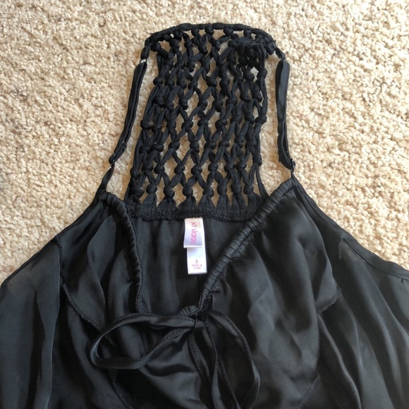 Dresses. Black and blue floral.  Size small - Picture 6 of 7